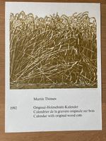 Holzschnitt Kalender 1992 von Martin Thönen / unvollständig