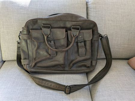 Ledertasche zum Umhängen, Marke EM-EL