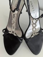 Pumps Varese schwarz Strass Riemchen Grösse 41 wie neu