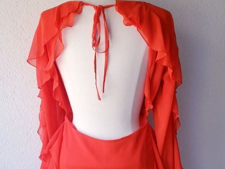 GLAMOROUS 38 KLEID ORANGE  TOP zu JACKE STRICKJACKE sneaker
