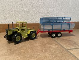 SIKU Mab Trac 800 mit Ladewagen