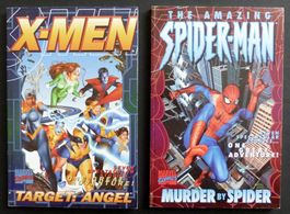 X-MEN - SPIDER-MAN SET 2 POCKET DIGEST MARVEL 2000 ENGLISH
