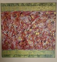 Gemälde Gold & Rötlich handmade 50×50