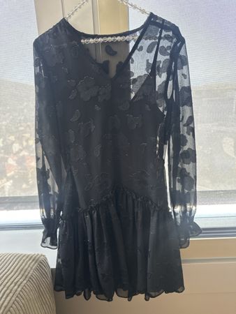 Kleid AllSaints schwarz mit Muster