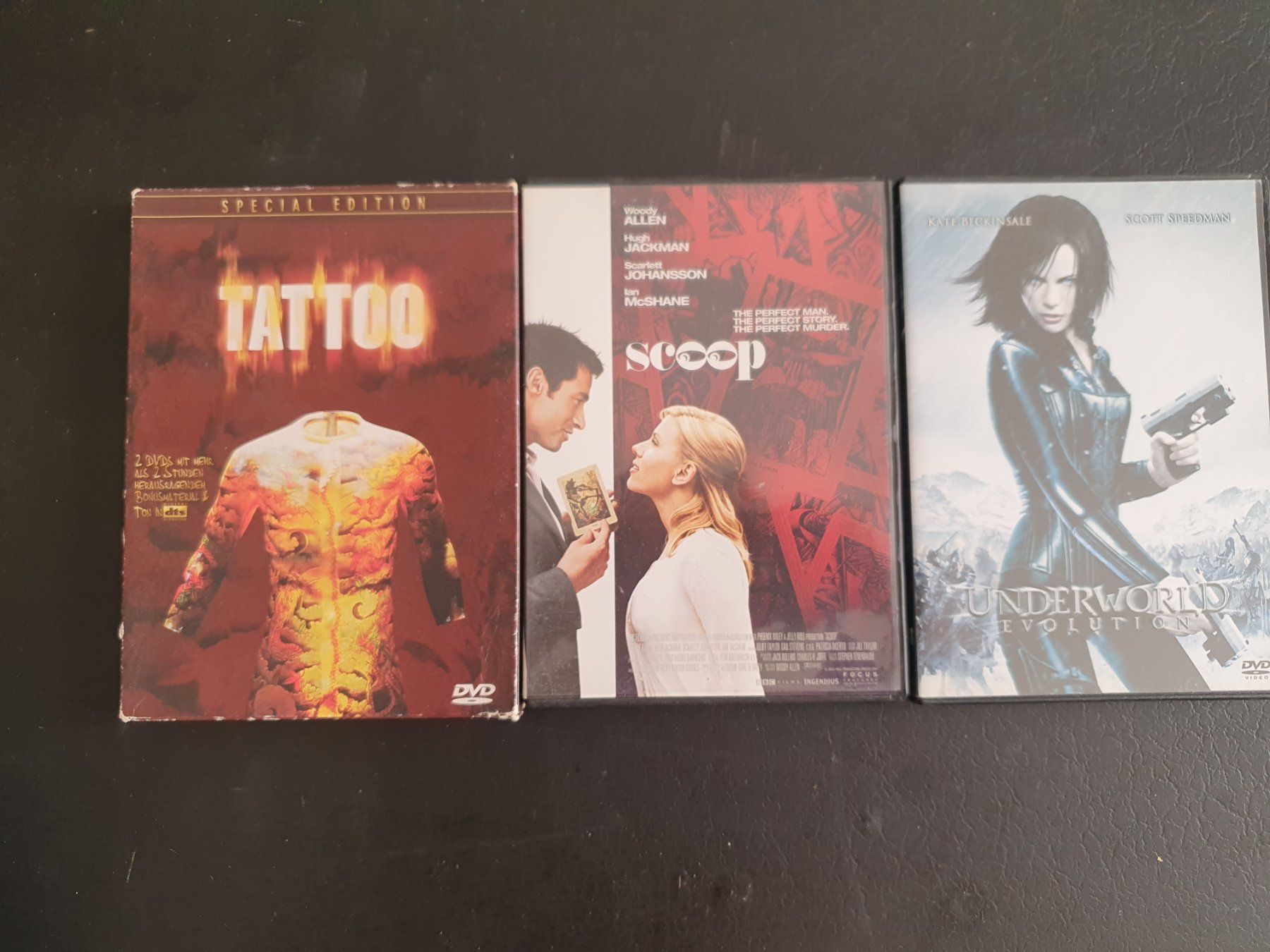 Tutti i DVDs: DVD Sammlung: Tattoo, Scoop, Underworld Evolution TOP! – Usato da Zürich venduto da haitimarasa 1