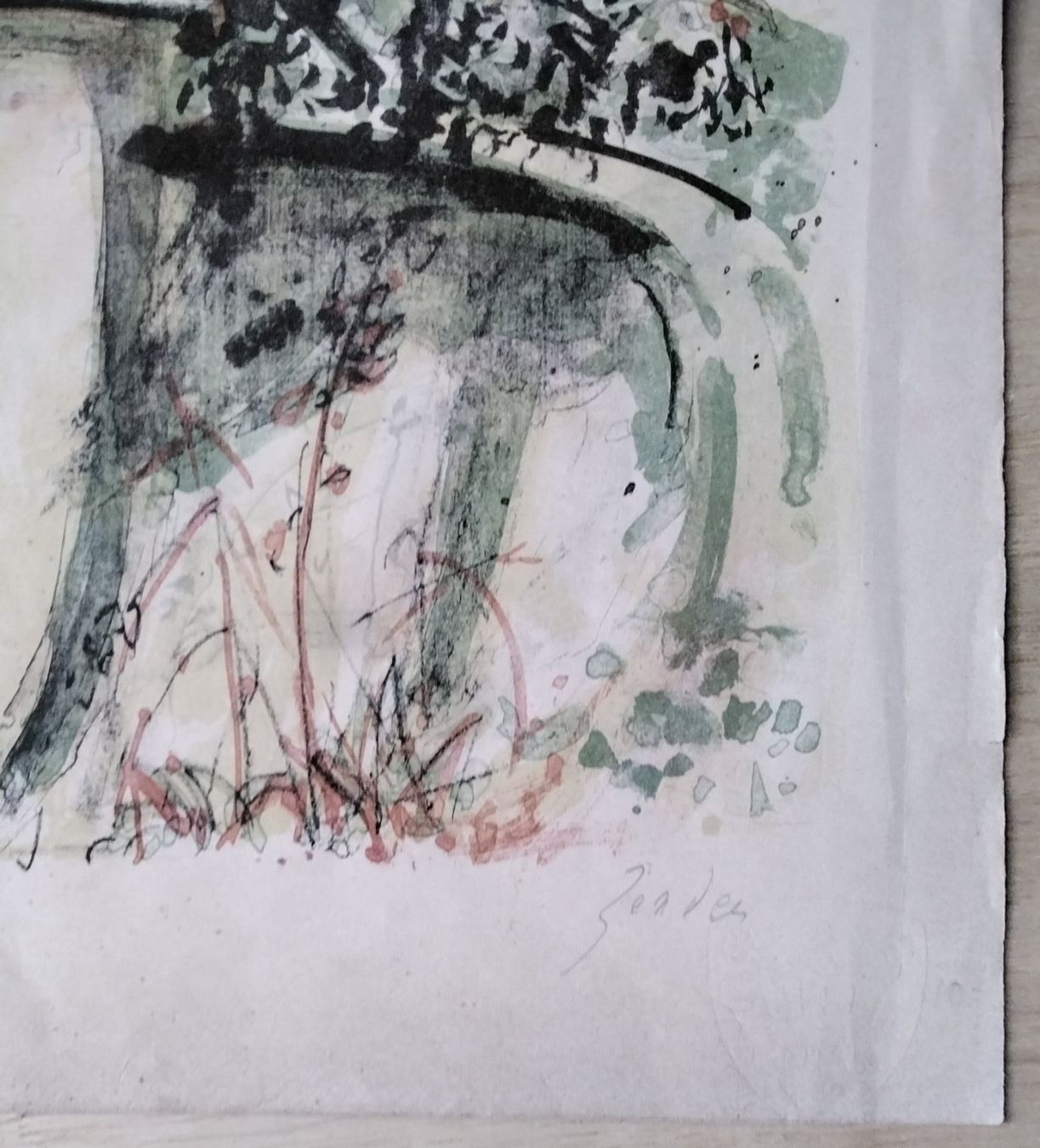 Grafica & Litografie: R. Zender Lithographie 'Probe' signiert – Usato da Cavigliano venduto da zamamasa 5