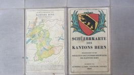 SCHÜLER-KARTE DES KANTONS BERN 1950