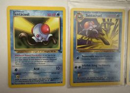 Pokemon Tentacool and Tentacruel cards 1999