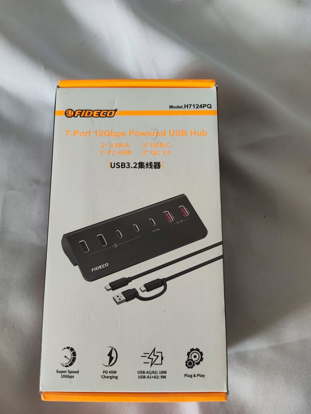 Hub & Switch: Fideco 7x USB Hub 72W – Nuovo e nell'imballaggio originale da St.Gallen venduto da becks0815
