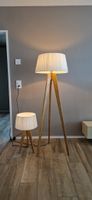 Stehlampe & Tischlampe aus Eiche – Lampenset