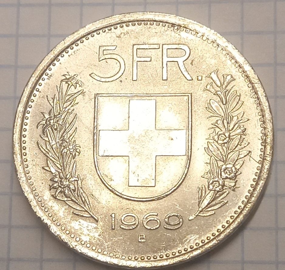 Tutti le monete: 5 fr Svizzera 1969 – Usato da Minusio venduto da epp_cty9