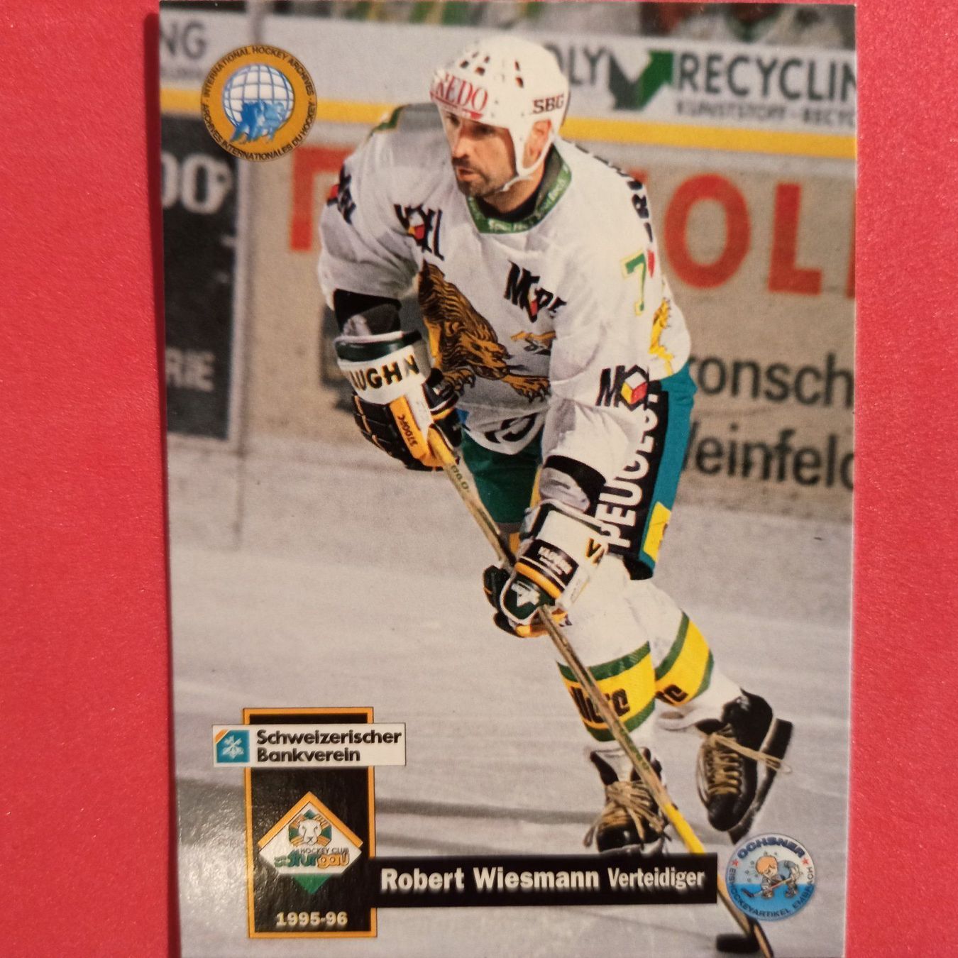 Carte collezionabili: Robert Wiesmann - HC THURGAU - 1995/96 – Usato da Dübendorf venduto da kb86_MOVIE