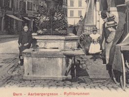 Bern Aarbergergasse Ryflibrunnen 1907