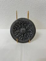 Vintage Zinn Wandteller mit Reliefmotiv, Feinzinn Berndorf