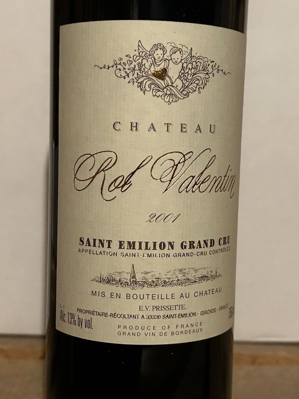 Wein: Château ROL VALENTIN 2001 Saint-Emilion GC – Neu (gemäss Beschreibung) aus Roche VD von avediscipule 1