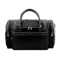 Reisetasche Leder Praga - Farbe: Schwarz