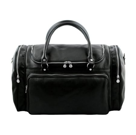 Reisetasche Leder Praga - Farbe: Schwarz