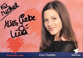Lina Tiedtke Autogramm signiert Foto 10x15cm