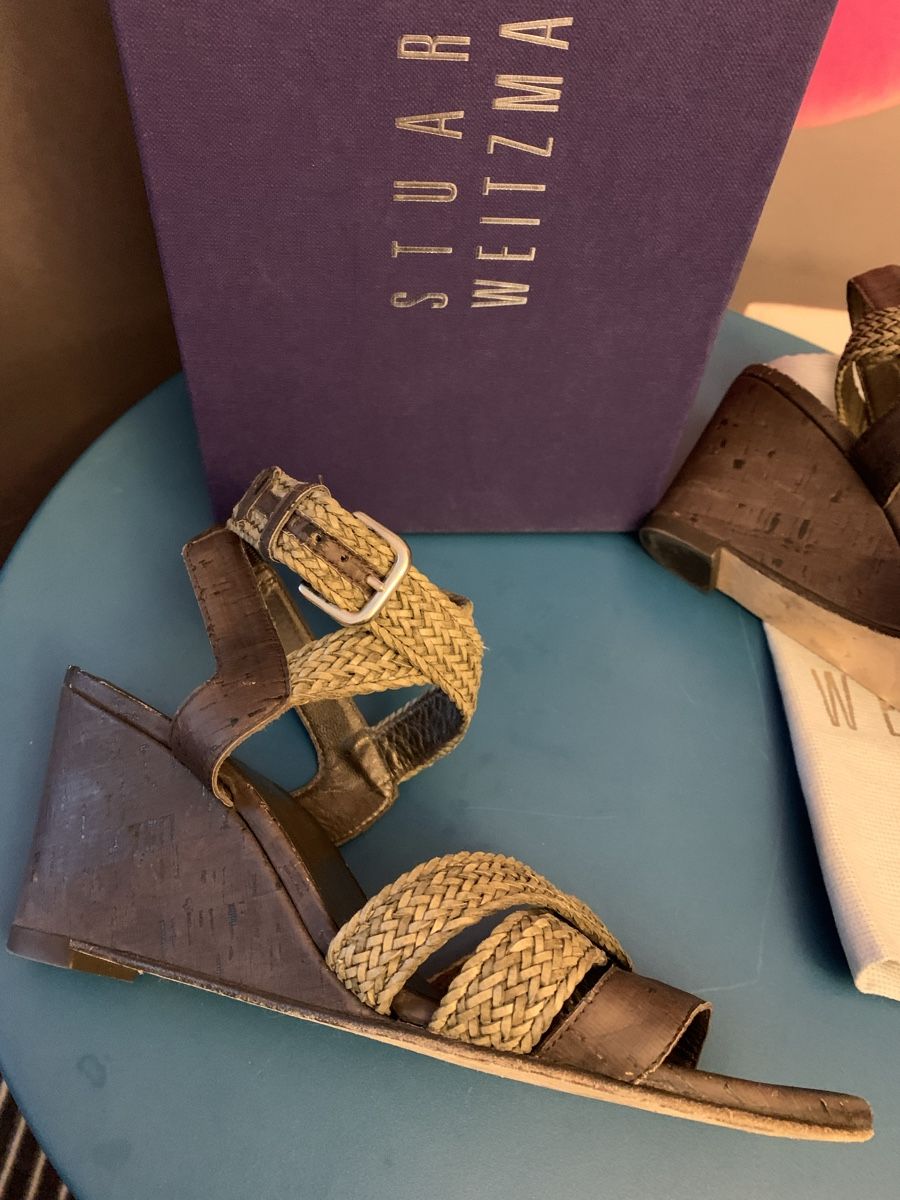 Stuart Weitzman Damenschuhe: STUART WEITZMAN: Edle geflochtene Sandalen – Neu (gemäss Beschreibung) aus Mettmenstetten von _4_YOU_ 1