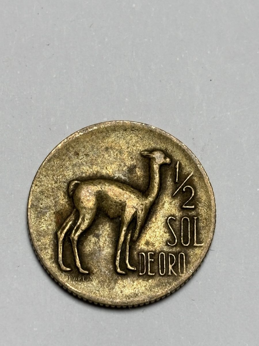 Pièce rare Pérou 1/2 Sol de Oro 1968 Collectionneur (D #39 occasion) à