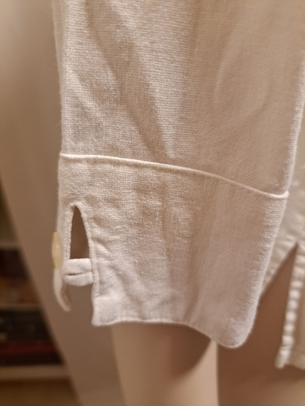 Camicette: Sommerliche Leinenbluse, weiss, XL – Usato da Urdorf venduto da villakagu 2