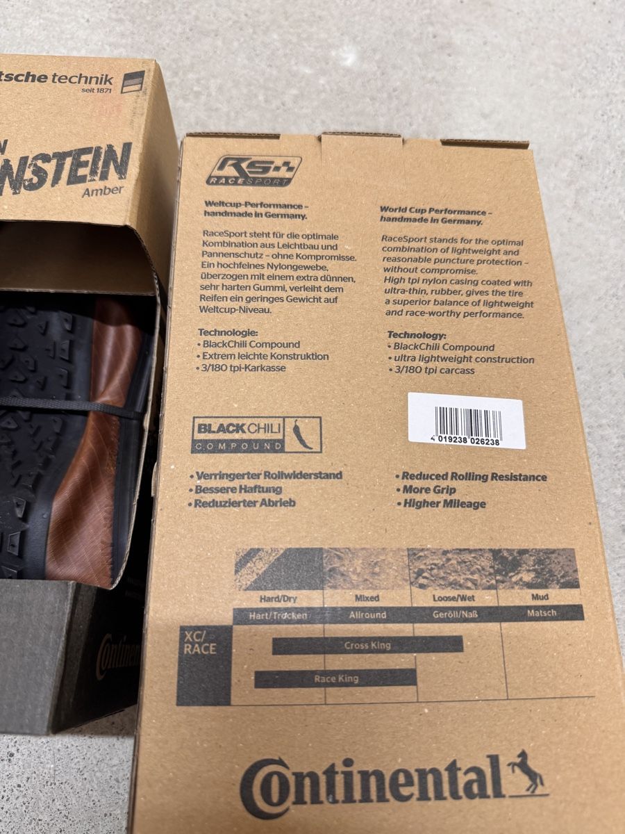 Continental Pezzi di ricambio: 2x Continental RaceKing Edition Bernstein 29" neu – Nuovo e nell'imballaggio originale da Zürich venduto da J.W.S 1