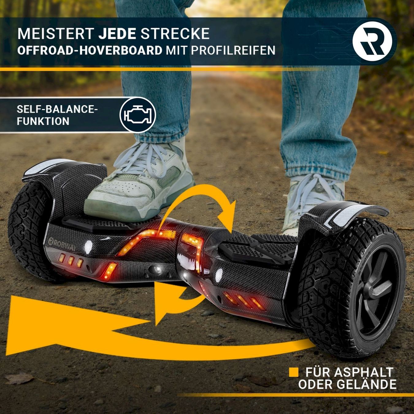Robway Hoverboards: Robway X2 Hoverboard 8.5 Zoll 700W – Neu und originalverpackt aus Bottighofen von zaap 5