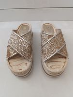 Replay Sandalen Grösse 37 goldfarben mit Glitzer