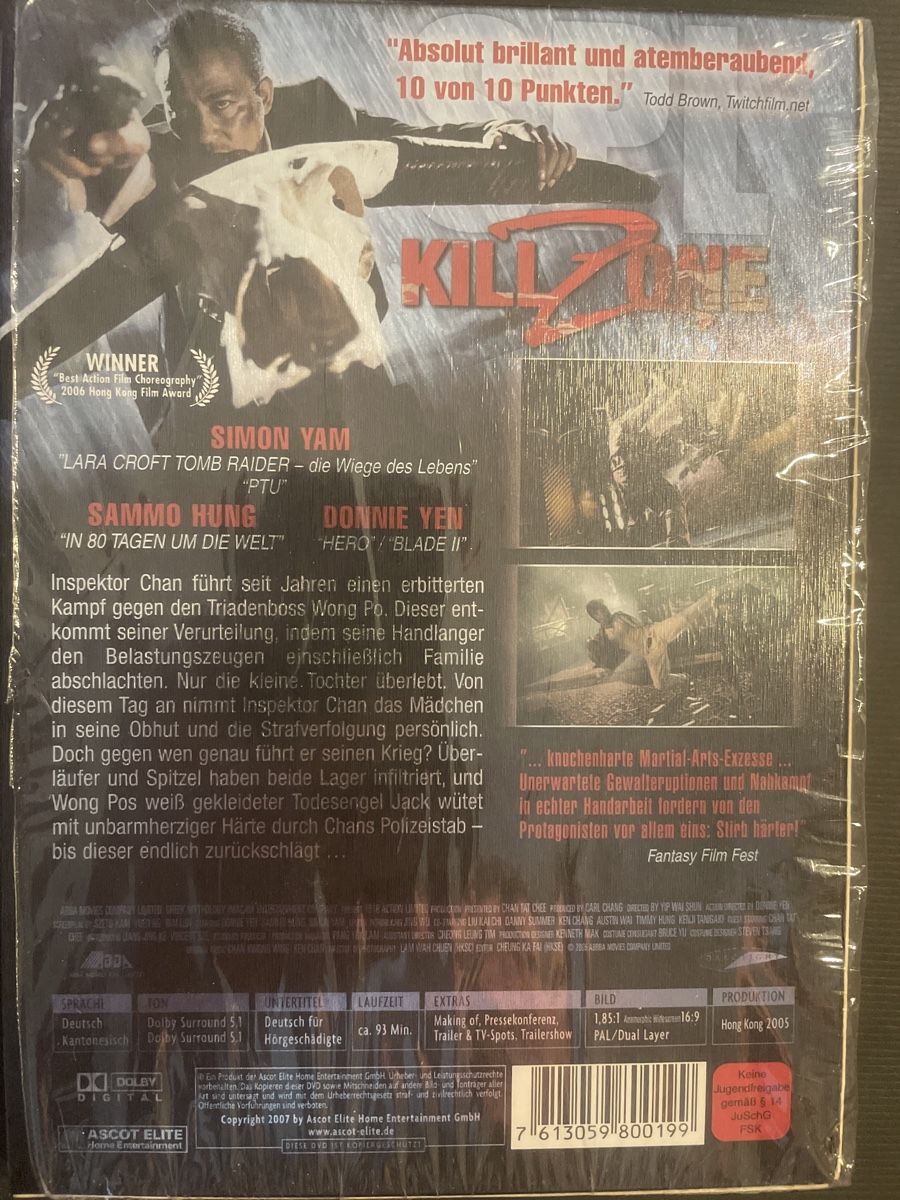 Alle DVDs: KillZone, Martial-Art Zellophan Originalverpackt – Neu und originalverpackt aus Winterthur von machmaschine 1