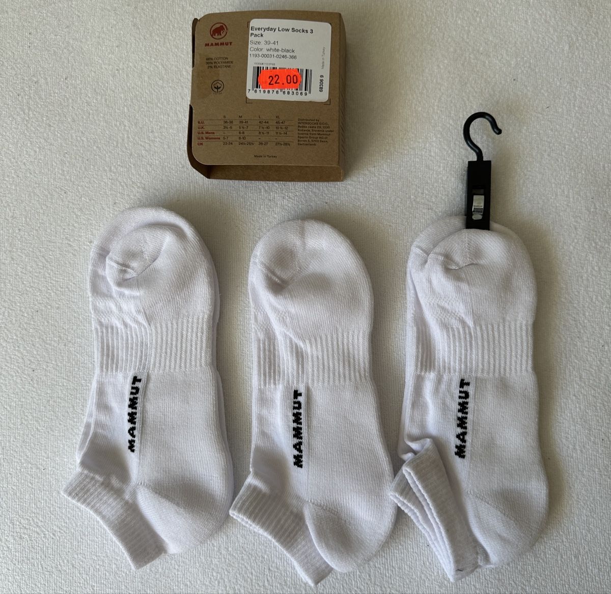 Calze: Mammut Socke G M – Nuovo e nell'imballaggio originale da Maienfeld venduto da tobeyl2020