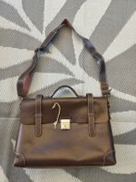 Ledertasche / Aktenumhängetasche Leder dunkelbraun