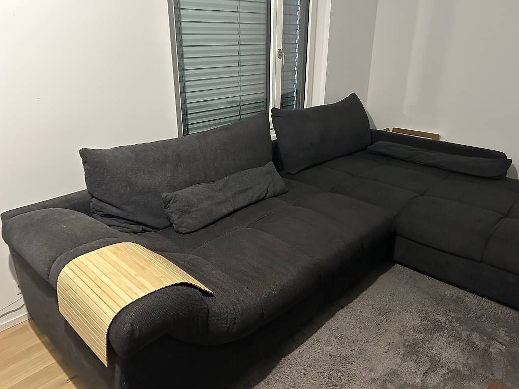 Mömax Divani: Modernes Ecksofa Anthrazit 3.40 × 2.30 m – Usato da Arlesheim venduto da ram_lmj8 2