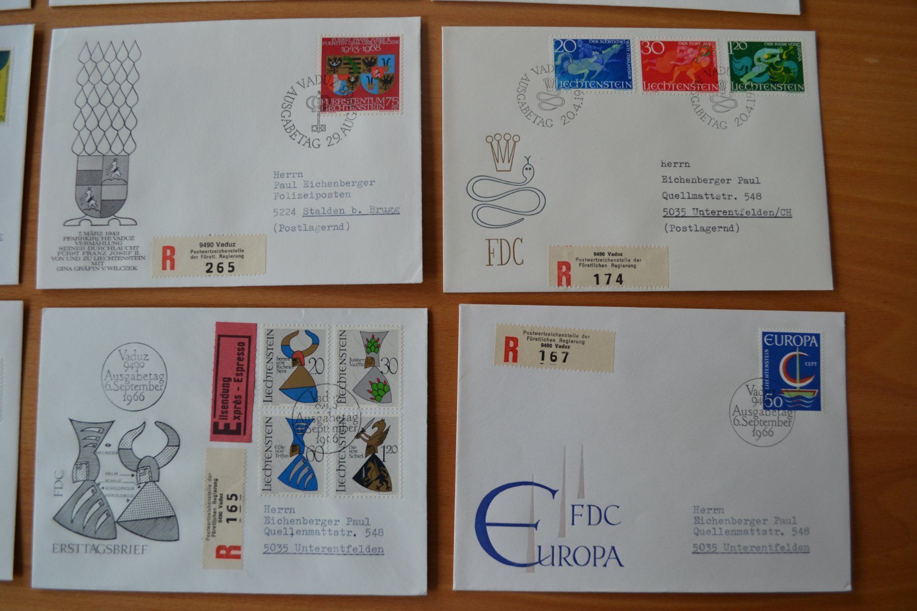 Alle Briefmarken: Brief FDC – Gebraucht aus Beinwil am See von kajak55 4