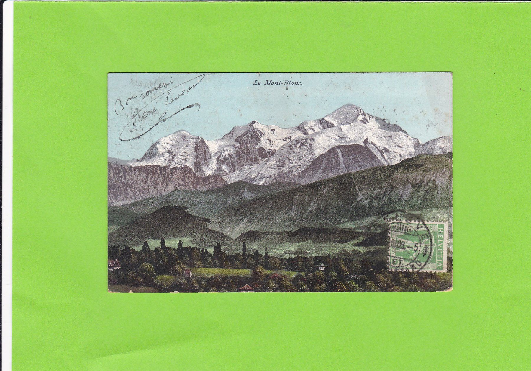 Cartoline postali: Le Mont Blanc – Usato da St. Peterzell venduto da neckertal
