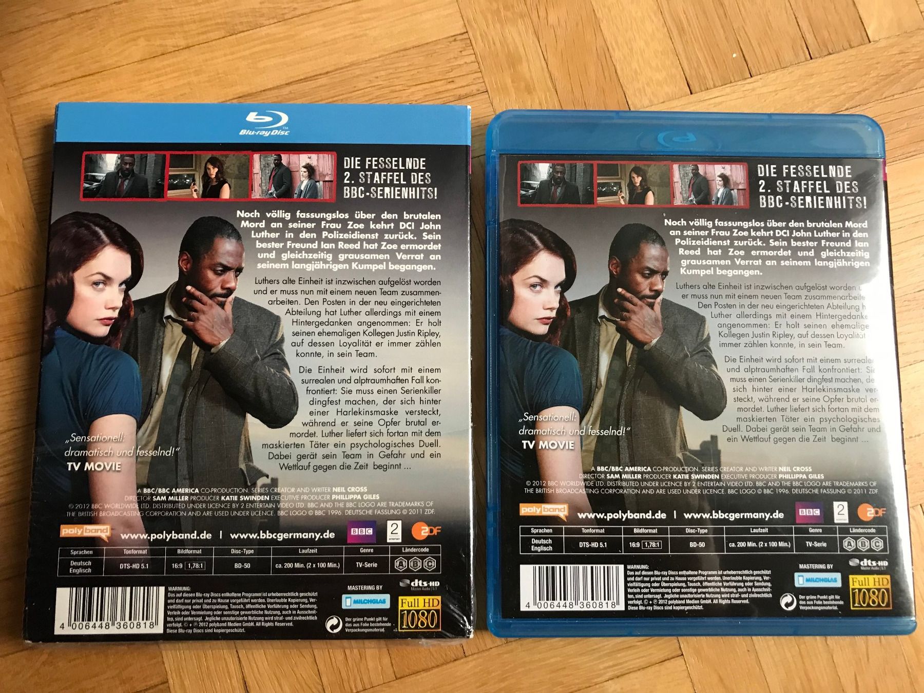 Tutti i DVDs: Luther - Staffel 2 - mit Slipcover - Blu-ray – Nuovo (secondo la descrizione) da Zürich venduto da Malcom 1