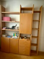 Regal mit Schränken, Buche Echtholz furniert