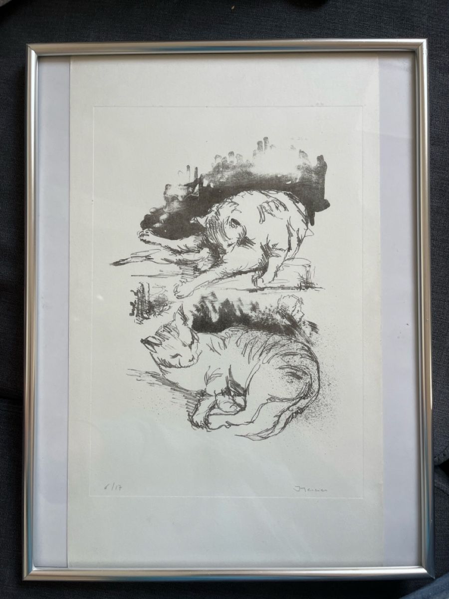 Foto & Immagini: Selbstgemaltes Bild von einer Katze  – Usato da Derendingen venduto da Carbon10