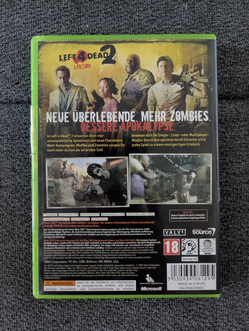 Giochi: Left 4 Dead 2 XBox 360 Top Zustand – Usato da Basel venduto da tla_ypl2 1