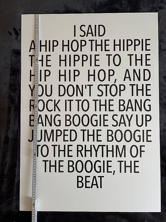 Foto & Immagini: A Rapper's Delight - Bild, Aluminium, 58.5x83 cm – Nuovo (secondo la descrizione) da Zürich venduto da roo_8xd6 2