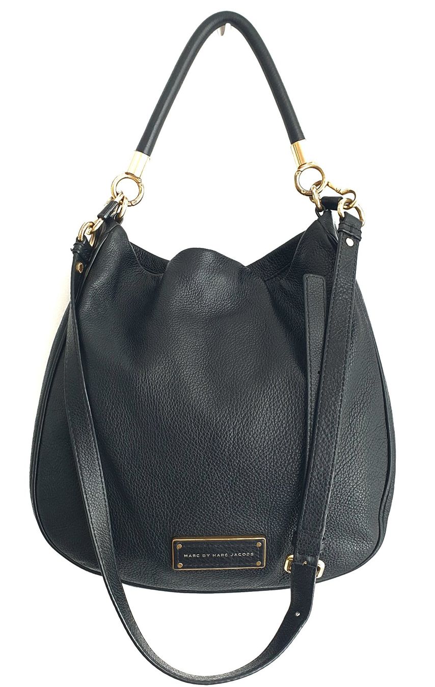 Marc Jacobs Sacs femmes: Marc Jacobs Henkel/Umhängetasche Softleder Schwarz – D'occasion à Niederteufen par Mira_72