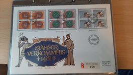 Schweiz Briefmarken Ersttagsbrief Stänser Verkommnis 1481