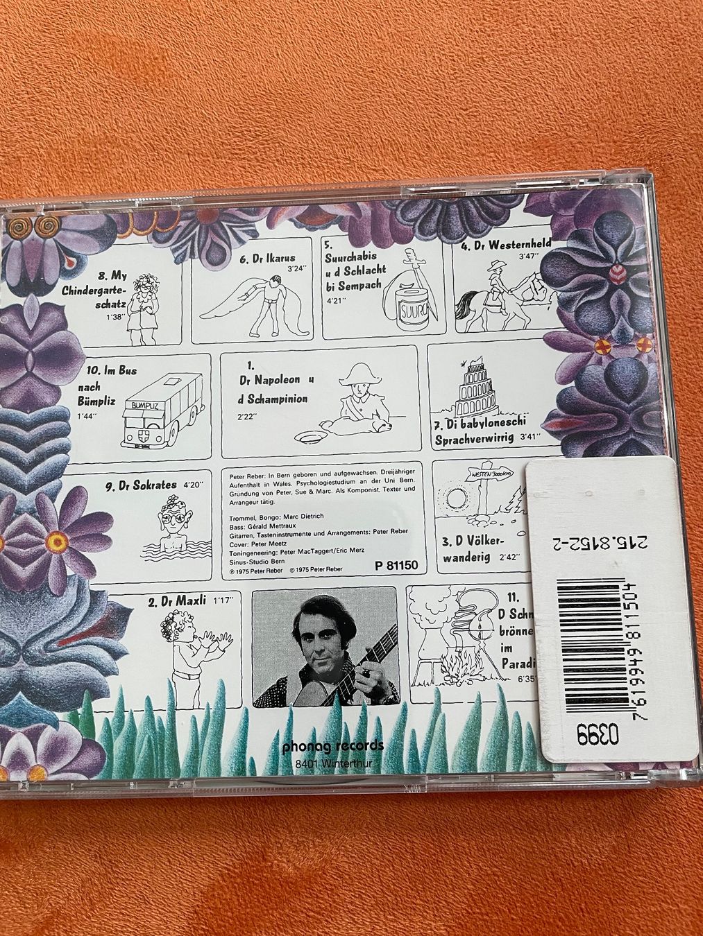 CDs: Peter Reber - D Schnapsbrönnerei im Paradis – Gebraucht aus St.Gallen von Korb0 1