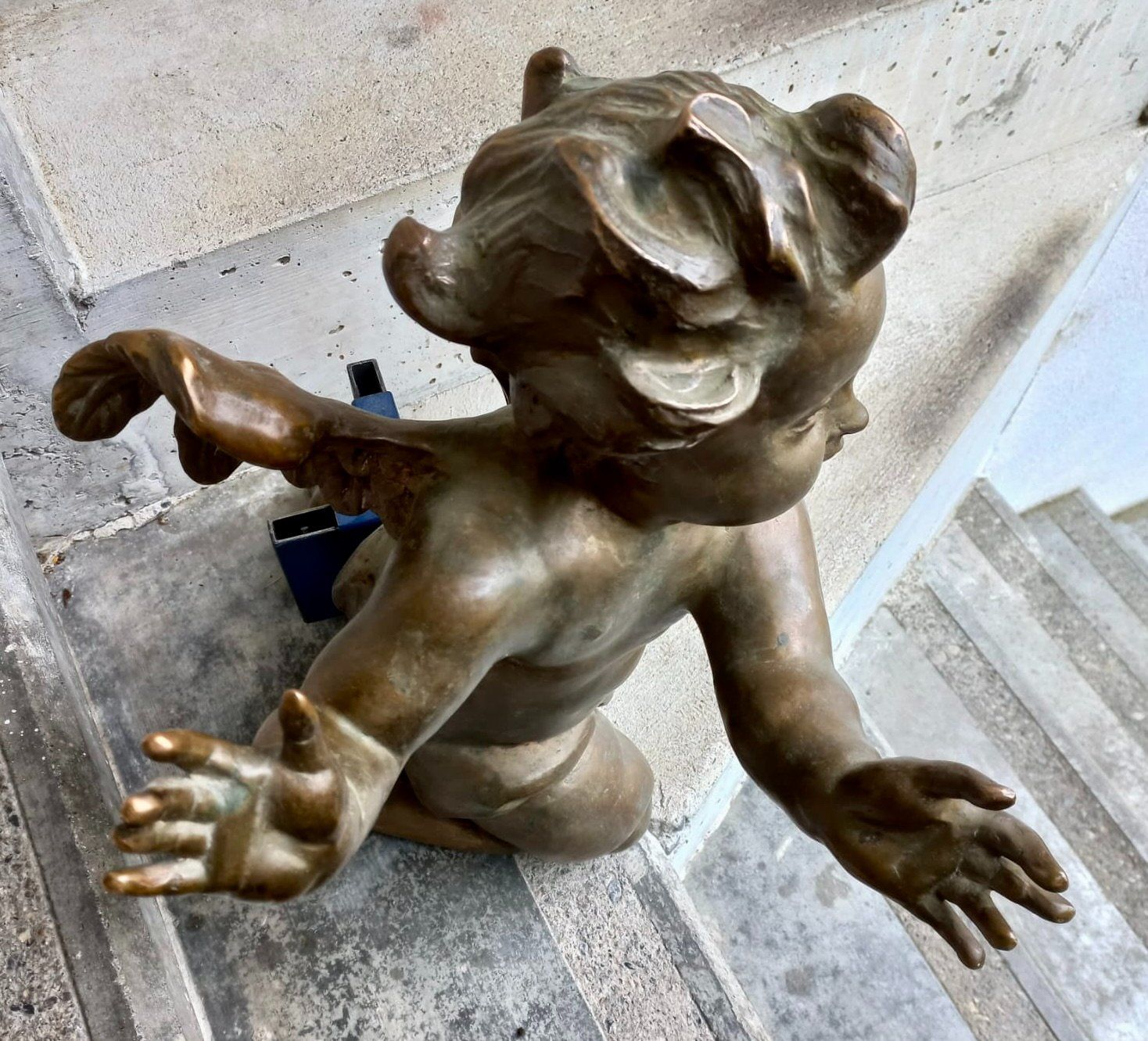 Statuette: Barock Engel Putto Bronze – Usato da Burgdorf venduto da glasrabe01 5