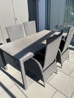 Garten-Essgruppe Tisch 90x180 inkl. 4 Stühle