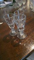 3er Set Antike Schnapsgläser/Likörgläser aus Glas Top!