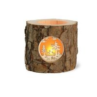 Porte-bougie en bois Forêt-Noire WaldFabrik Schwarzwald Neu!