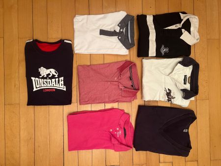 7 Poloshirts/ Pullis von Barbour zu American Apparel Gr L