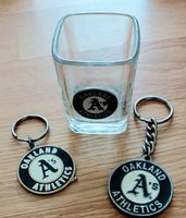 Oakland Athletics Shotglas und 2 Schlüsselanhänger