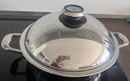 AMC Bratentopf 5.0L Induktion mit Deckel Thermometer