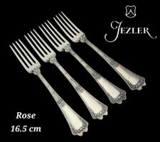 4 Fourchettes Jezler Suisse 800Silb Modèle Rose 
